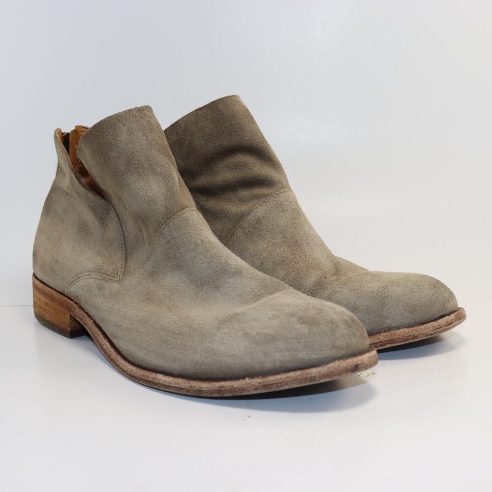 Kork-Ease Ryder Suede Ankle Booties Round Toe Stacked Heel Size 10